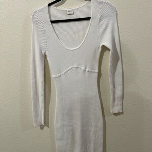 Abercrombie & Fitch White Long Sleeve Dress